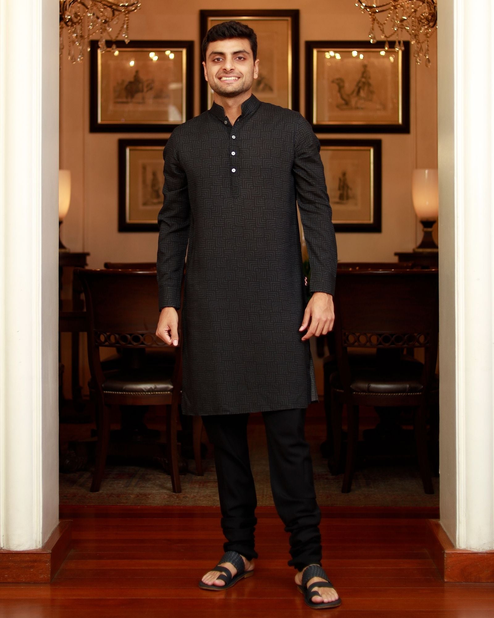 Black Kurta Set