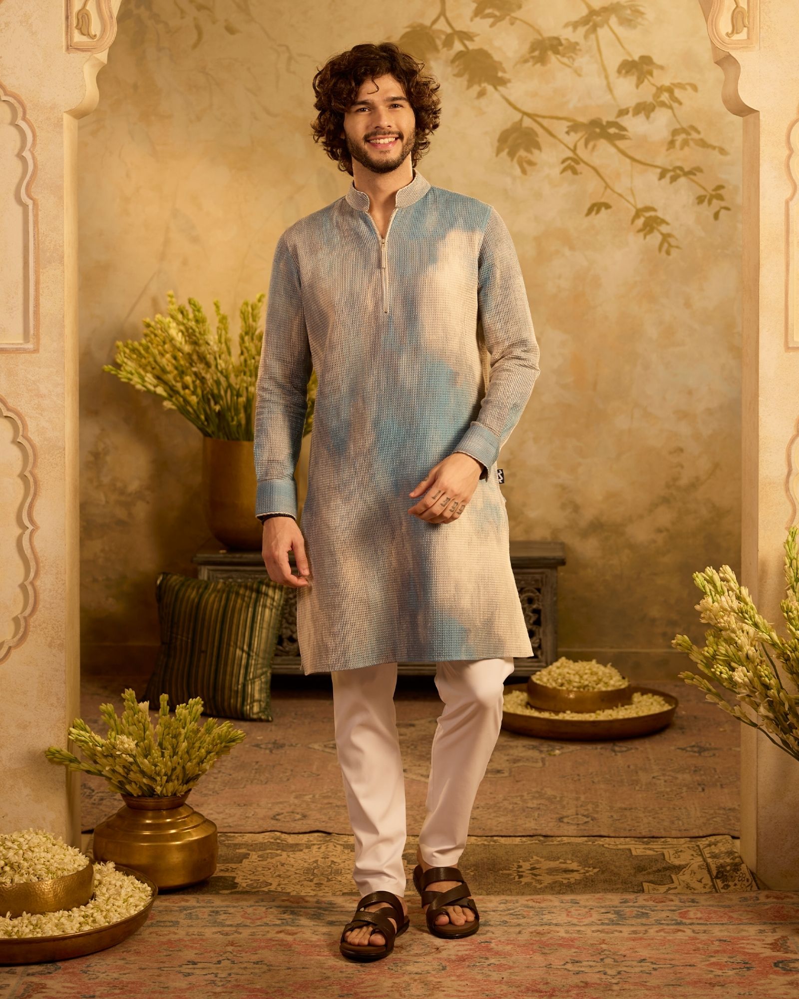 Sky Beige Kurta Set
