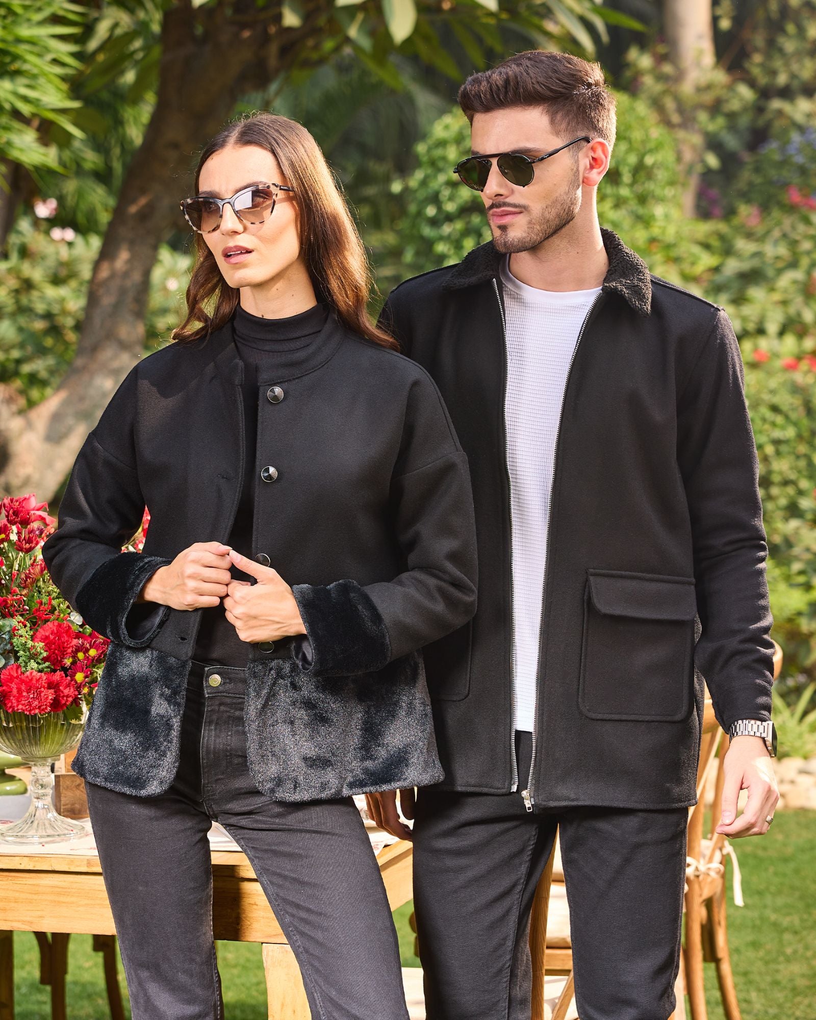 Black His & Hers Set