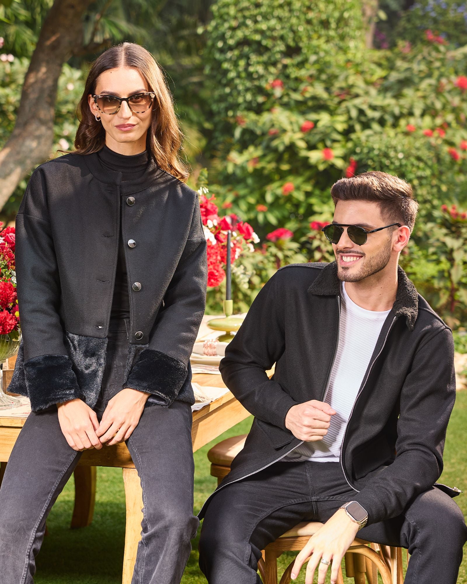 Black His & Hers Set