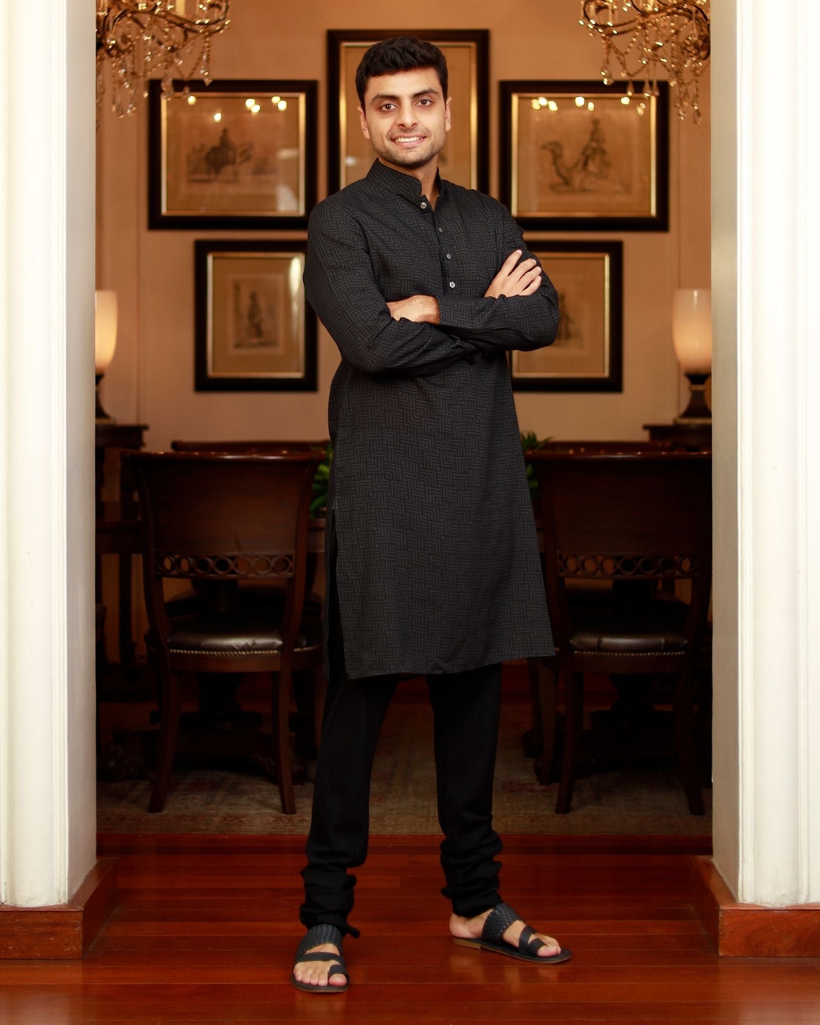 Black Kurta Set