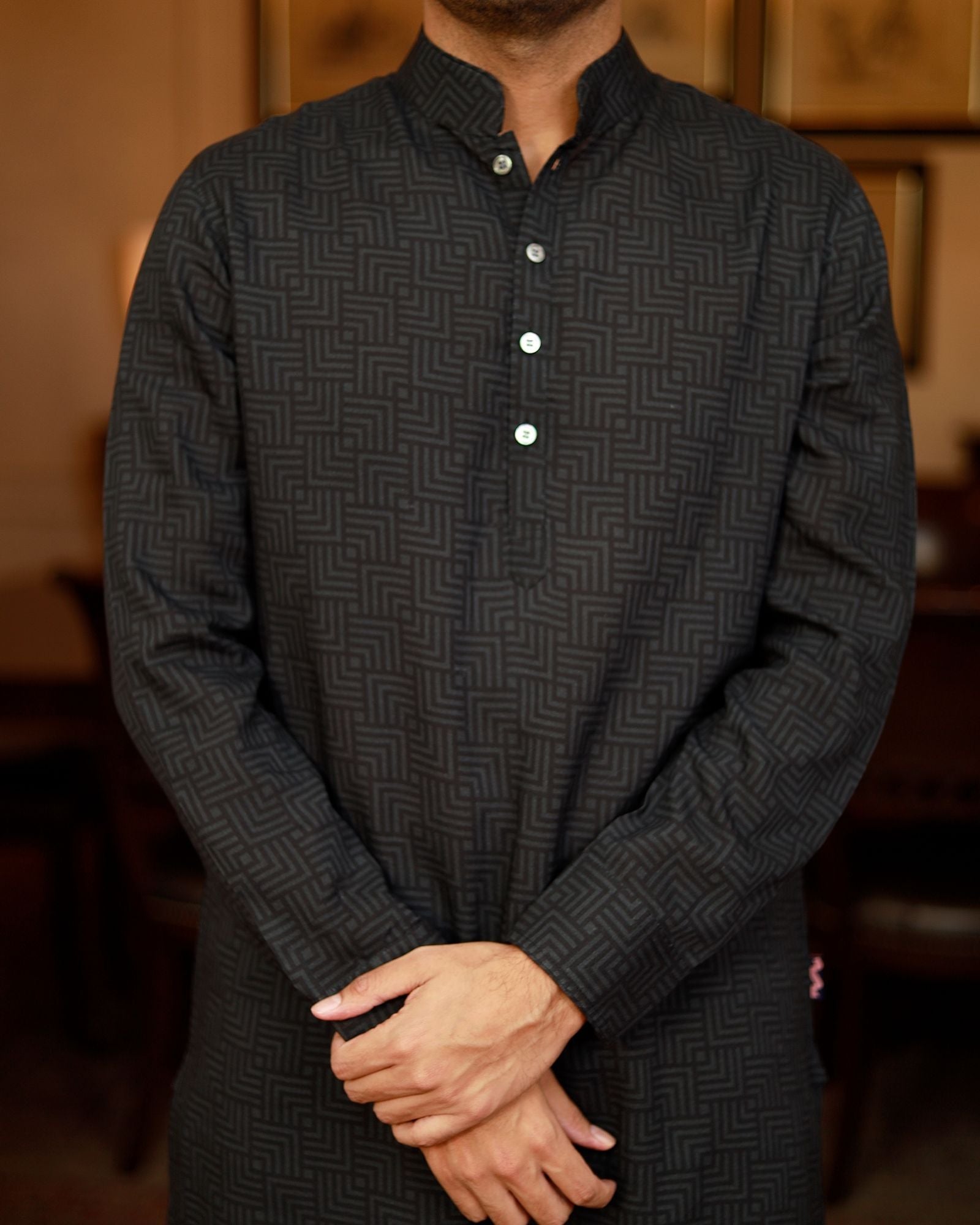 Black Kurta Set