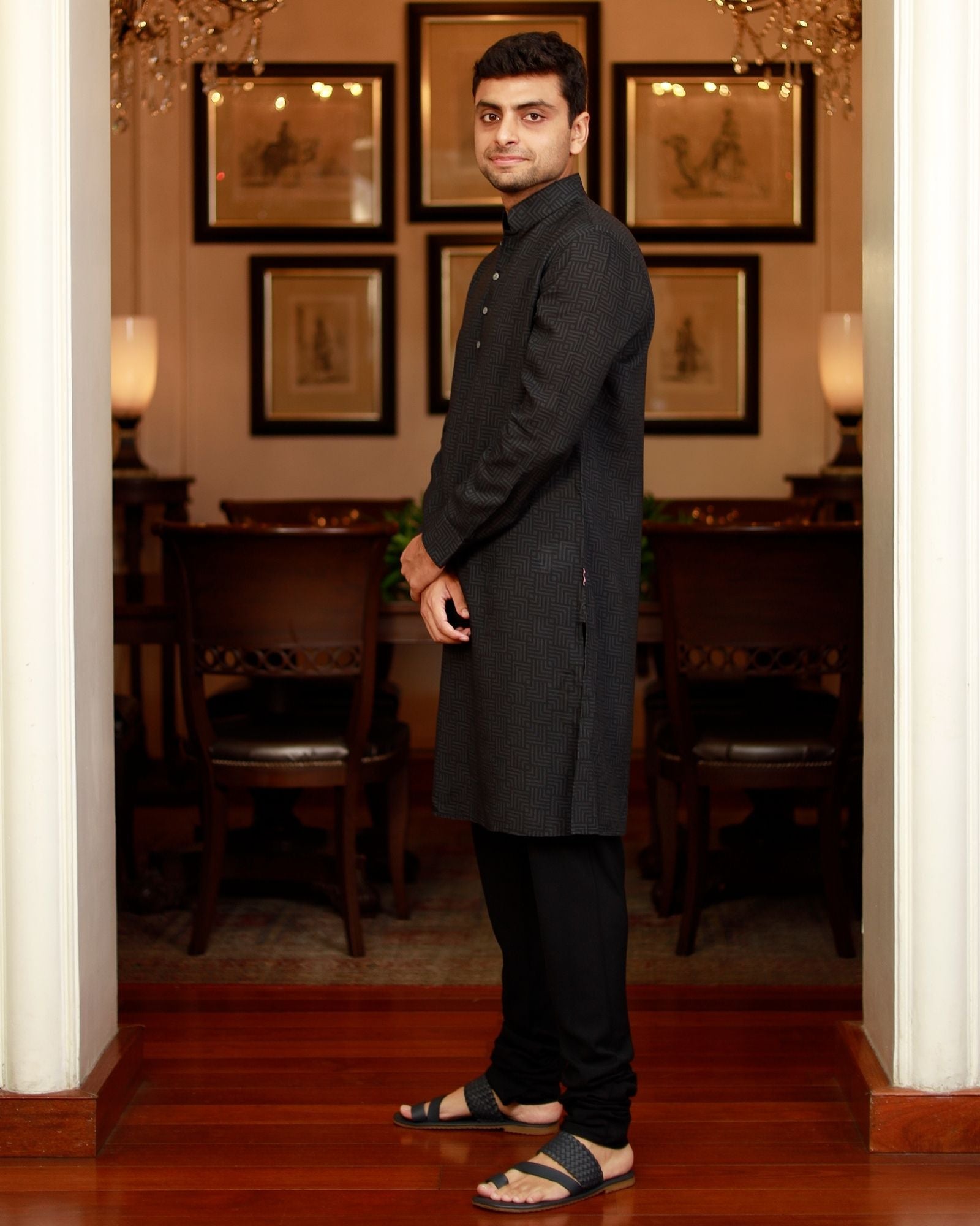 Black Kurta Set