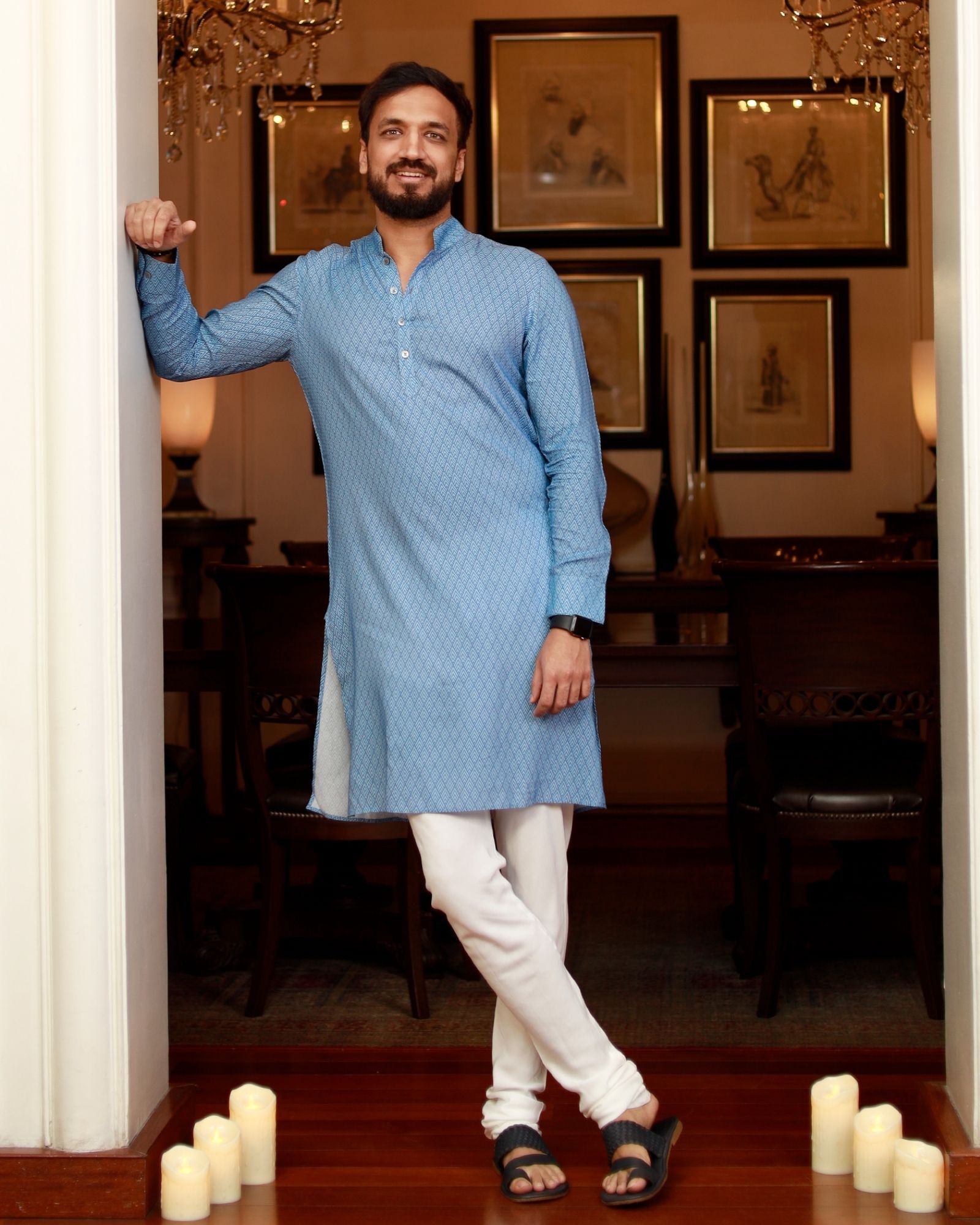 Light Blue Kurta Set