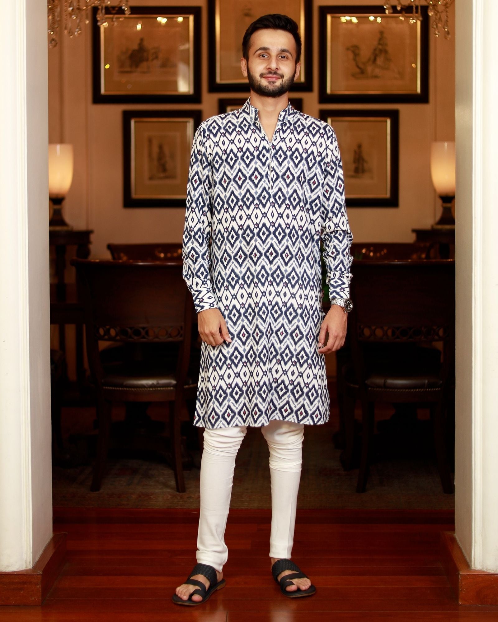 White Kurta Set