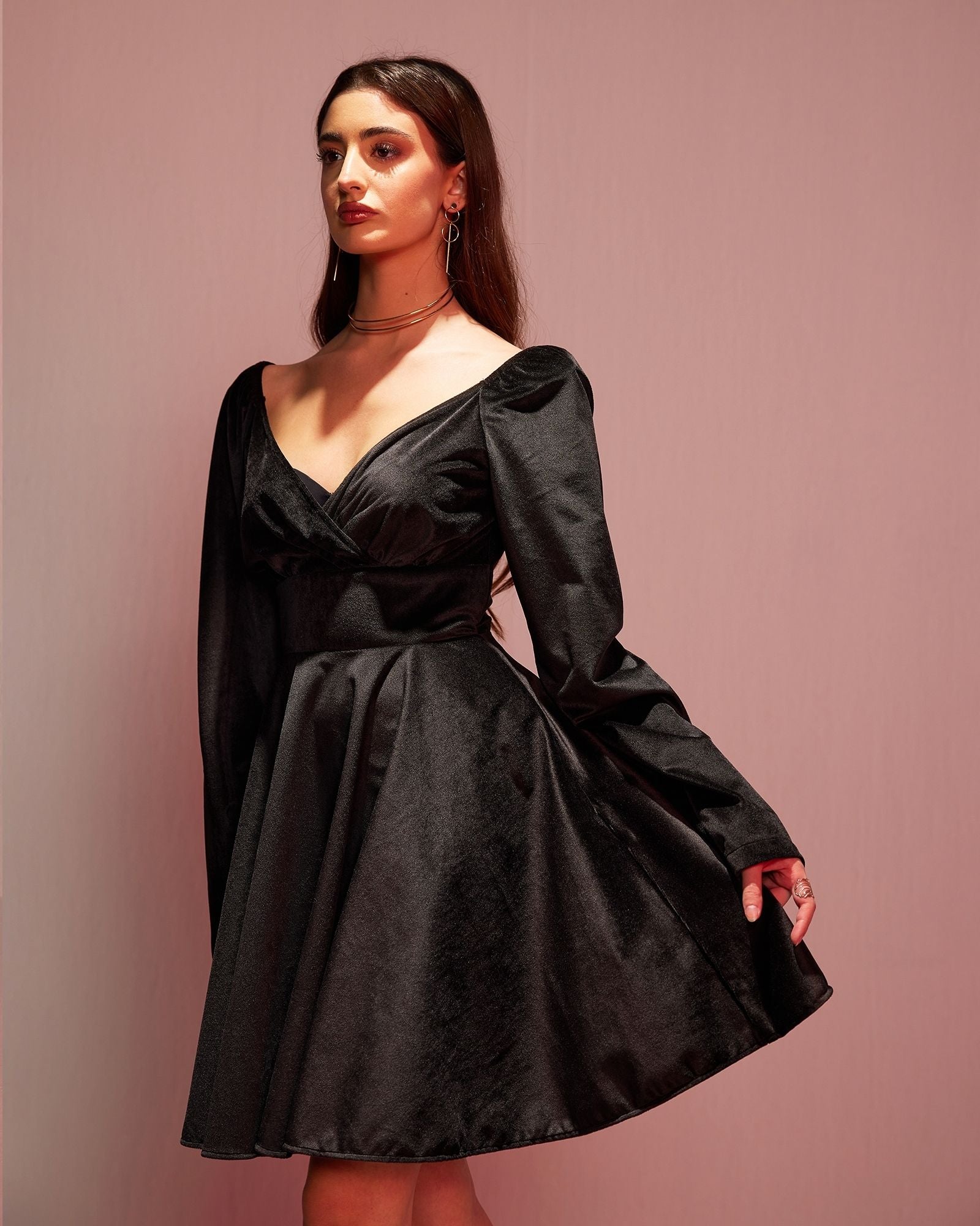 Black Velvet Dress