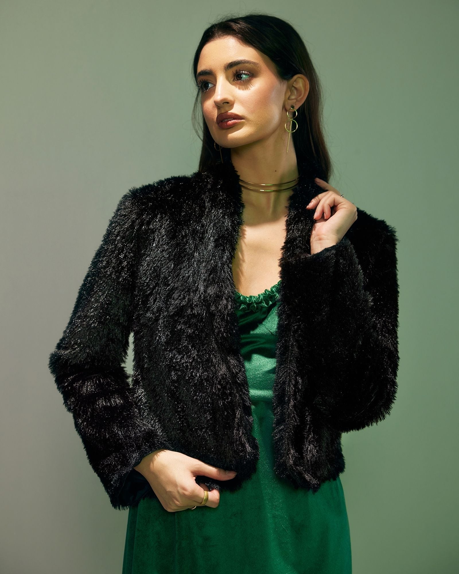 Black Fur Jacket