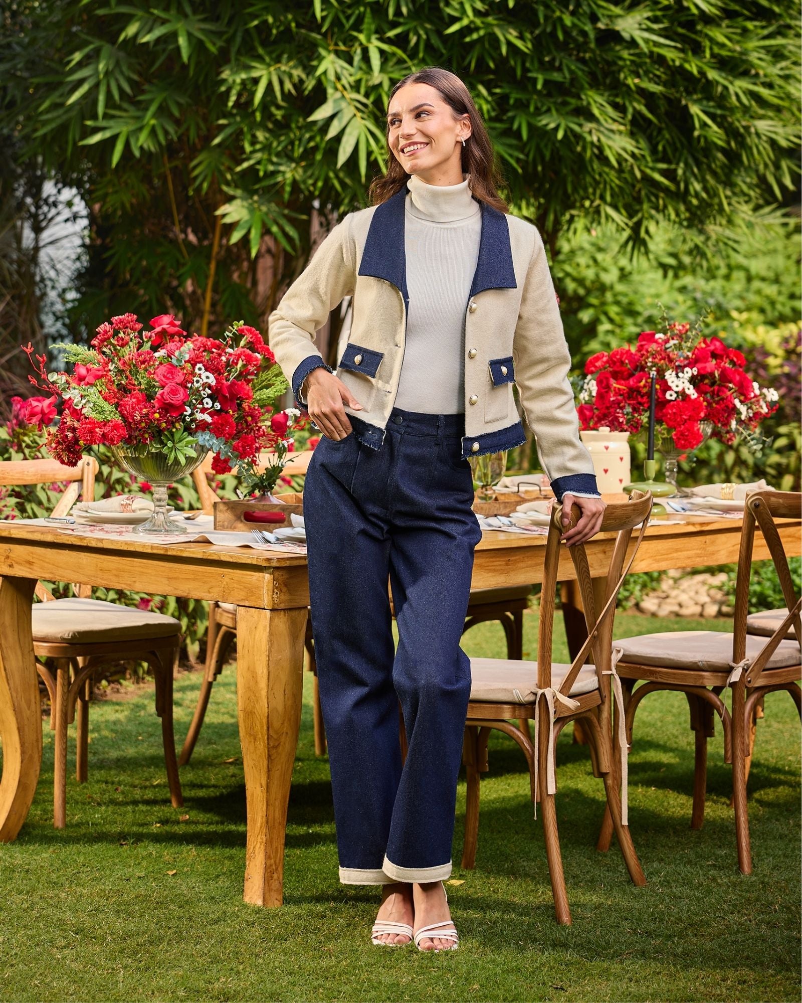 Ivory Charm Jacket & Pants Set
