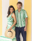 Green Striped His & Hers Set