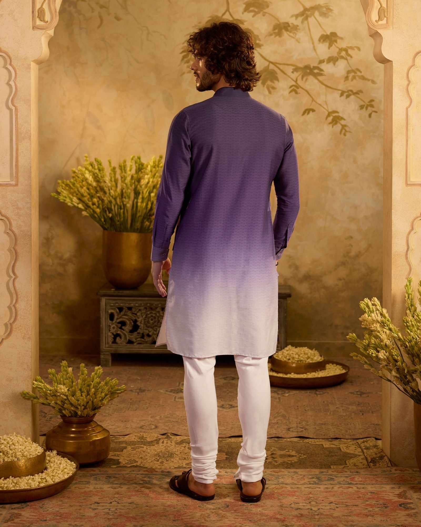 Purple Ombre Kurta Set