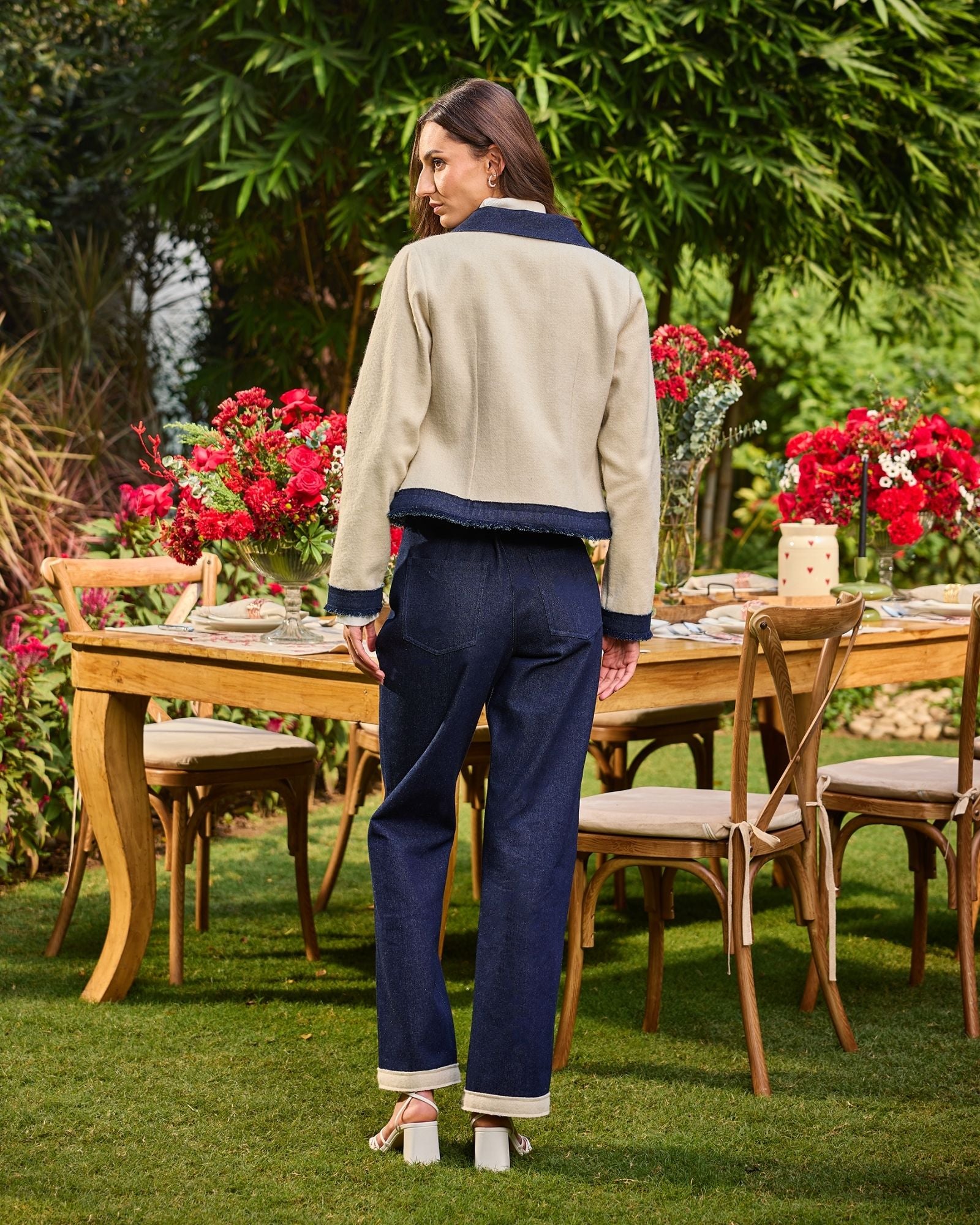 Ivory Charm Jacket & Pants Set