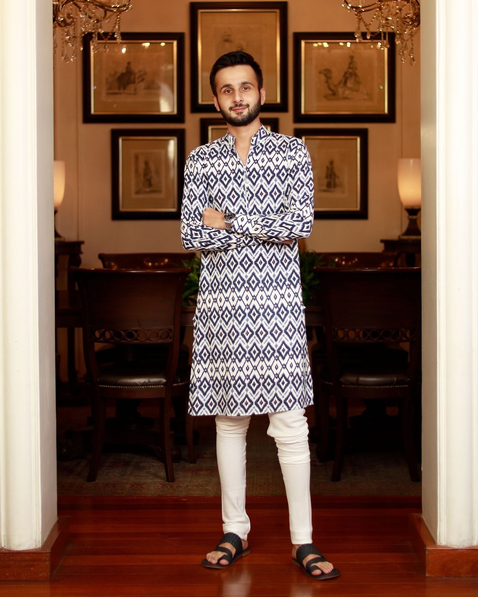 White Kurta Set