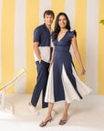 Navy & White His & Hers Set