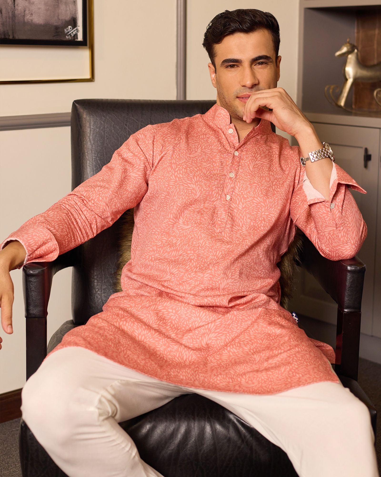 Peach Kurta Set