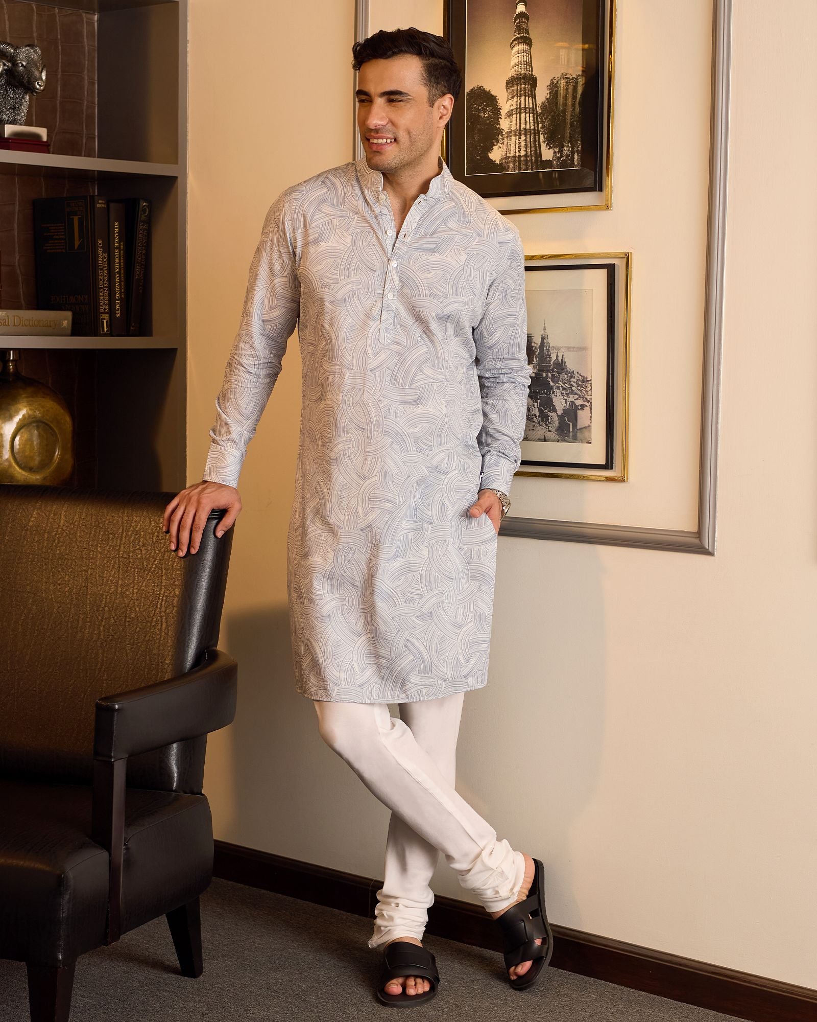 Off-White Kurta Set