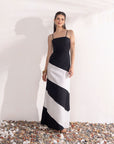 Monochrome Maxi Dress