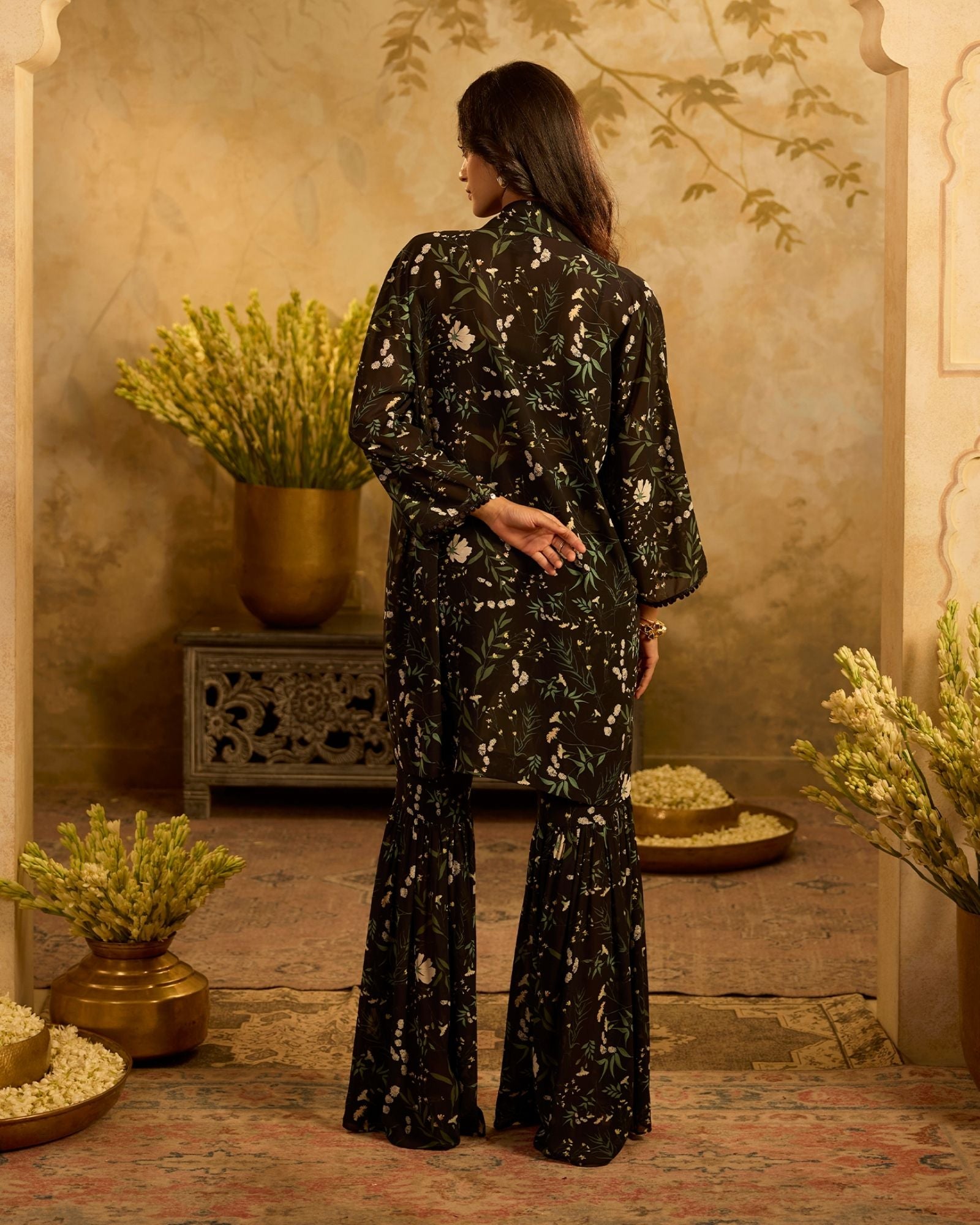 Midnight Bloom Co-ord Set