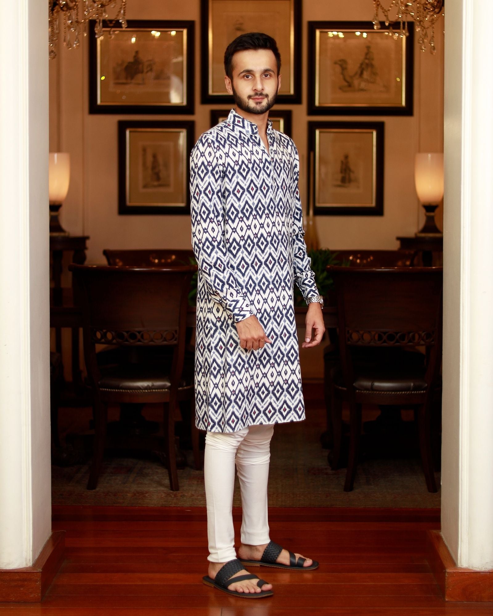 White Kurta Set