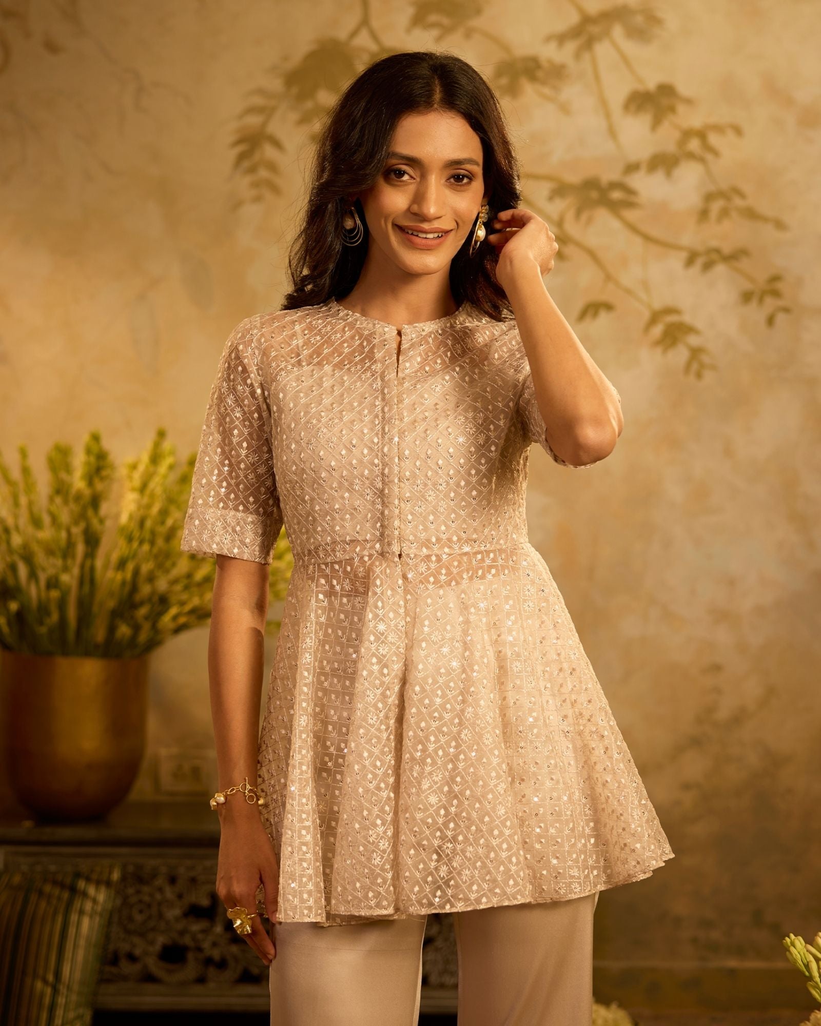 Pearl Beige Co-ord Set