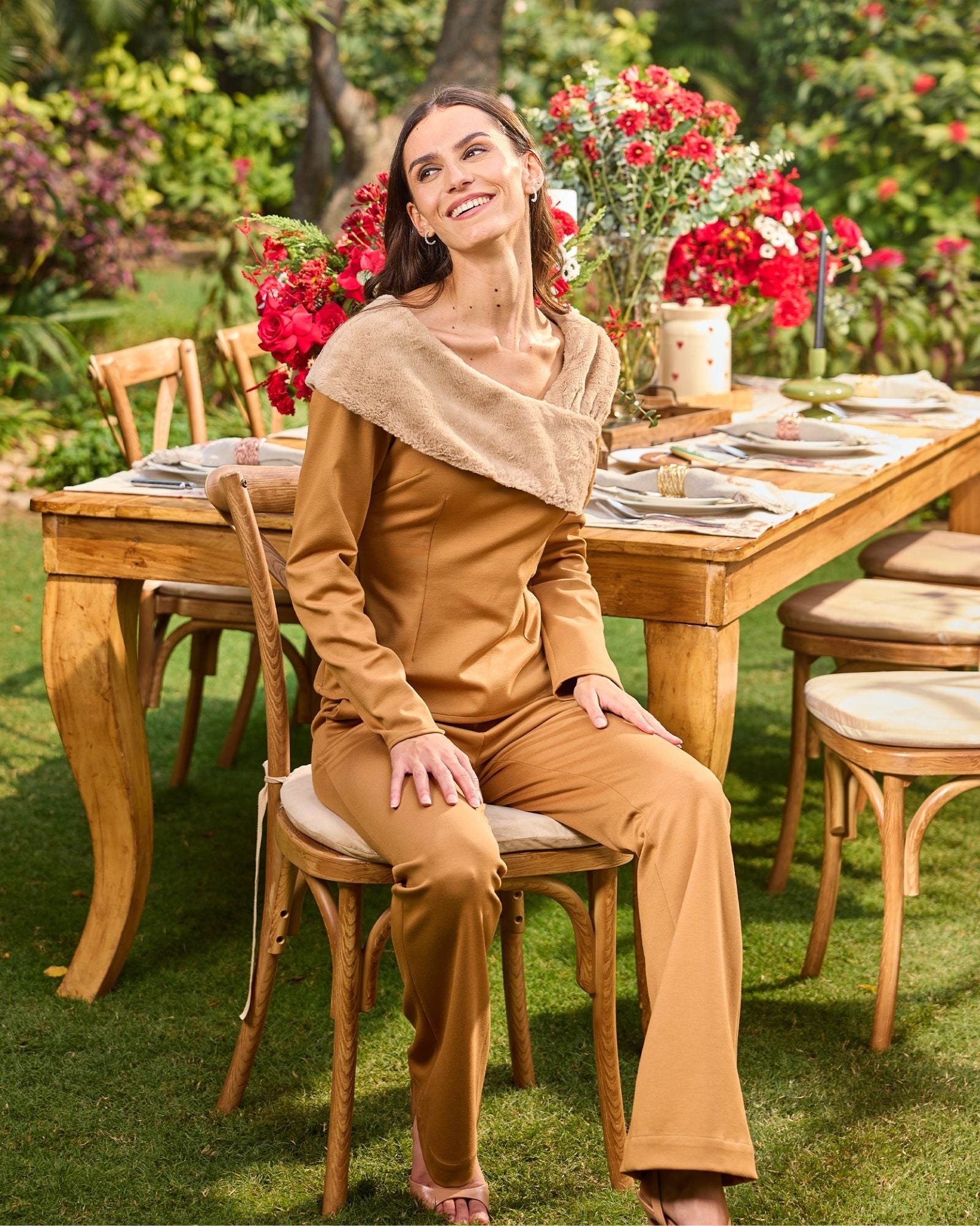 Caramel Fur Co-ord Set
