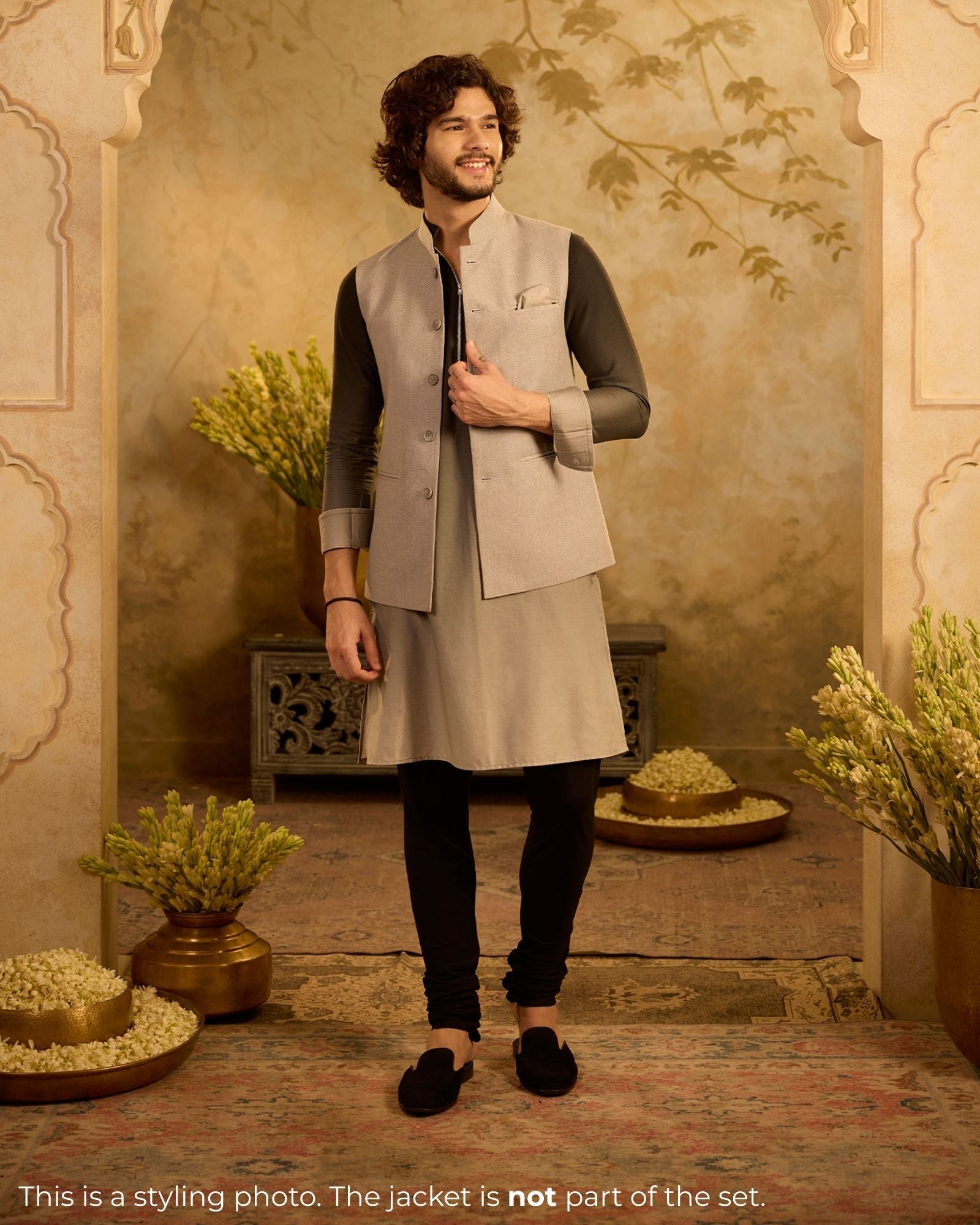Black Ombre Kurta Set