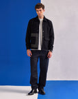 Black Herringbone Jacket
