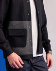 Black Herringbone Jacket