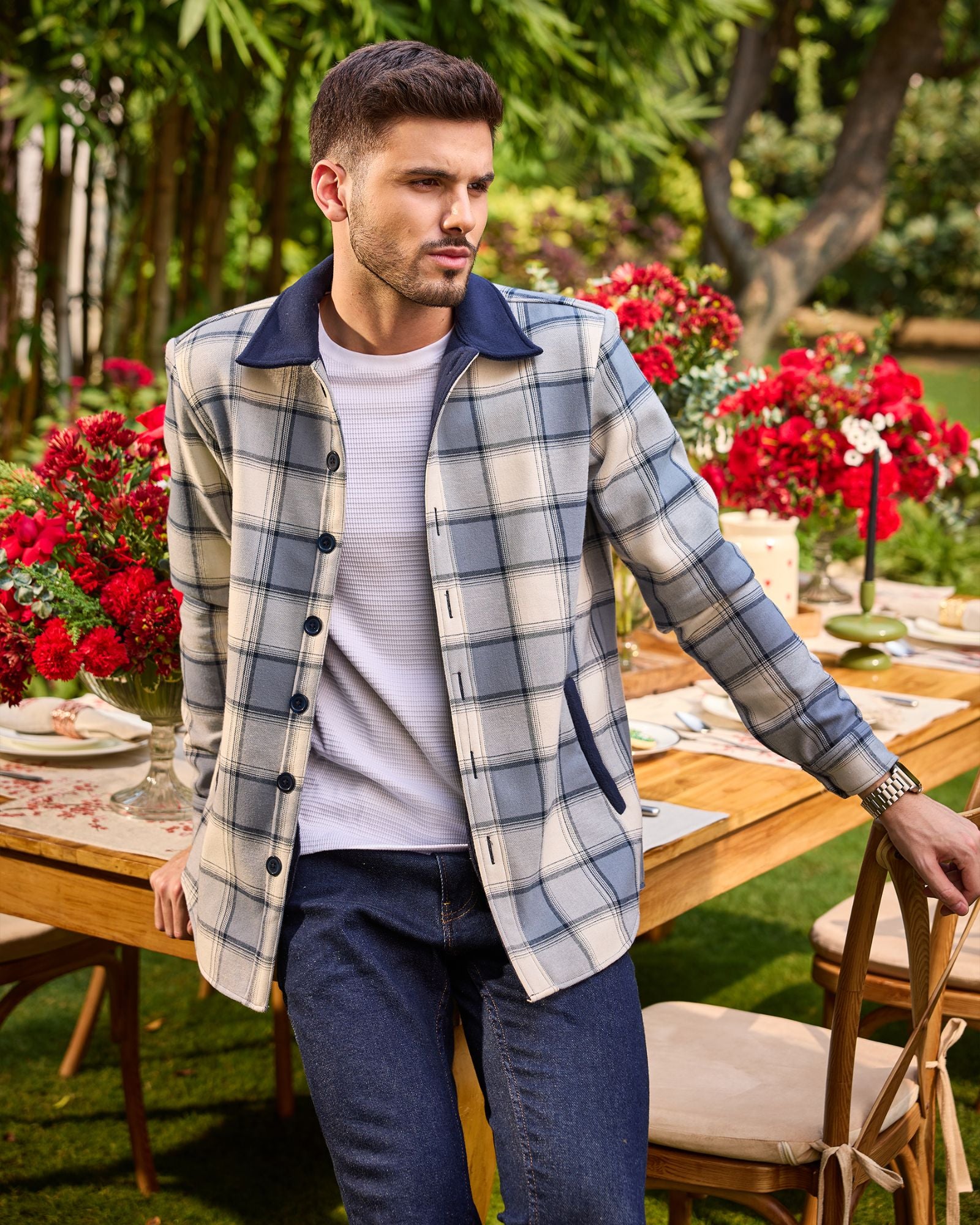 Blue Plaid Jacket