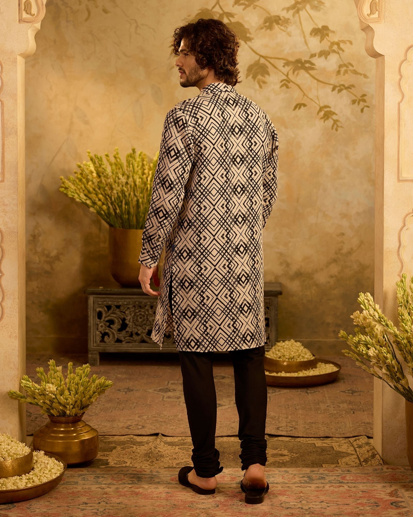 Noir Mosaic Kurta Set
