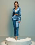 Blue Velvet Co-ord Set