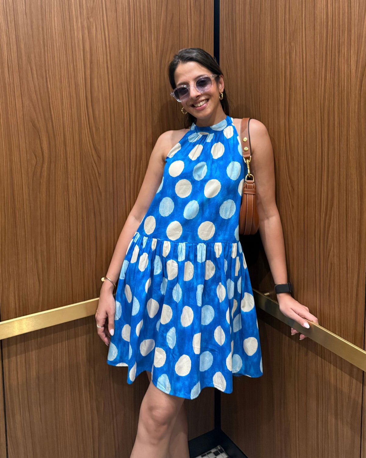 Cloud Polka Short Dress