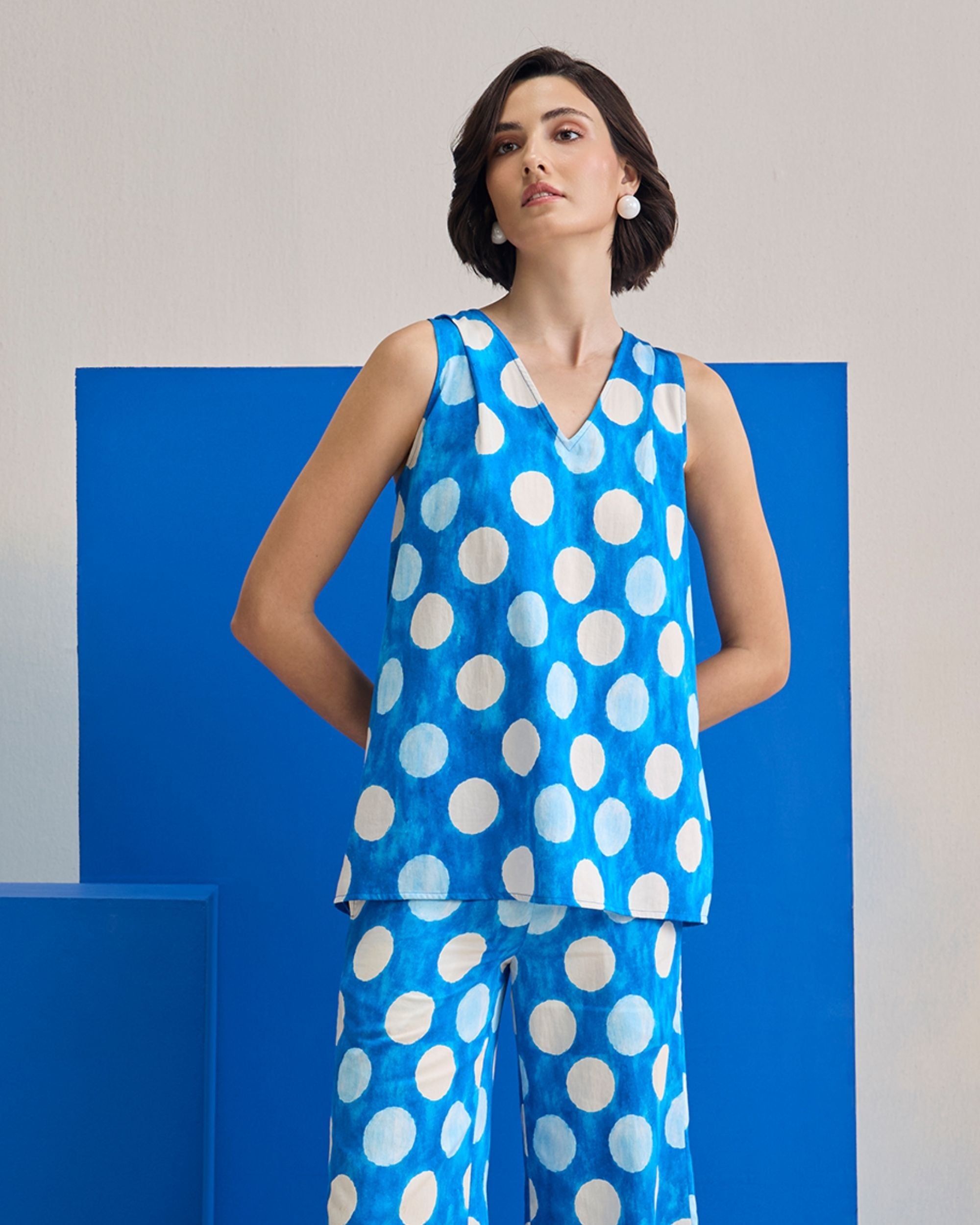 Cloud Polka Co-ord Set