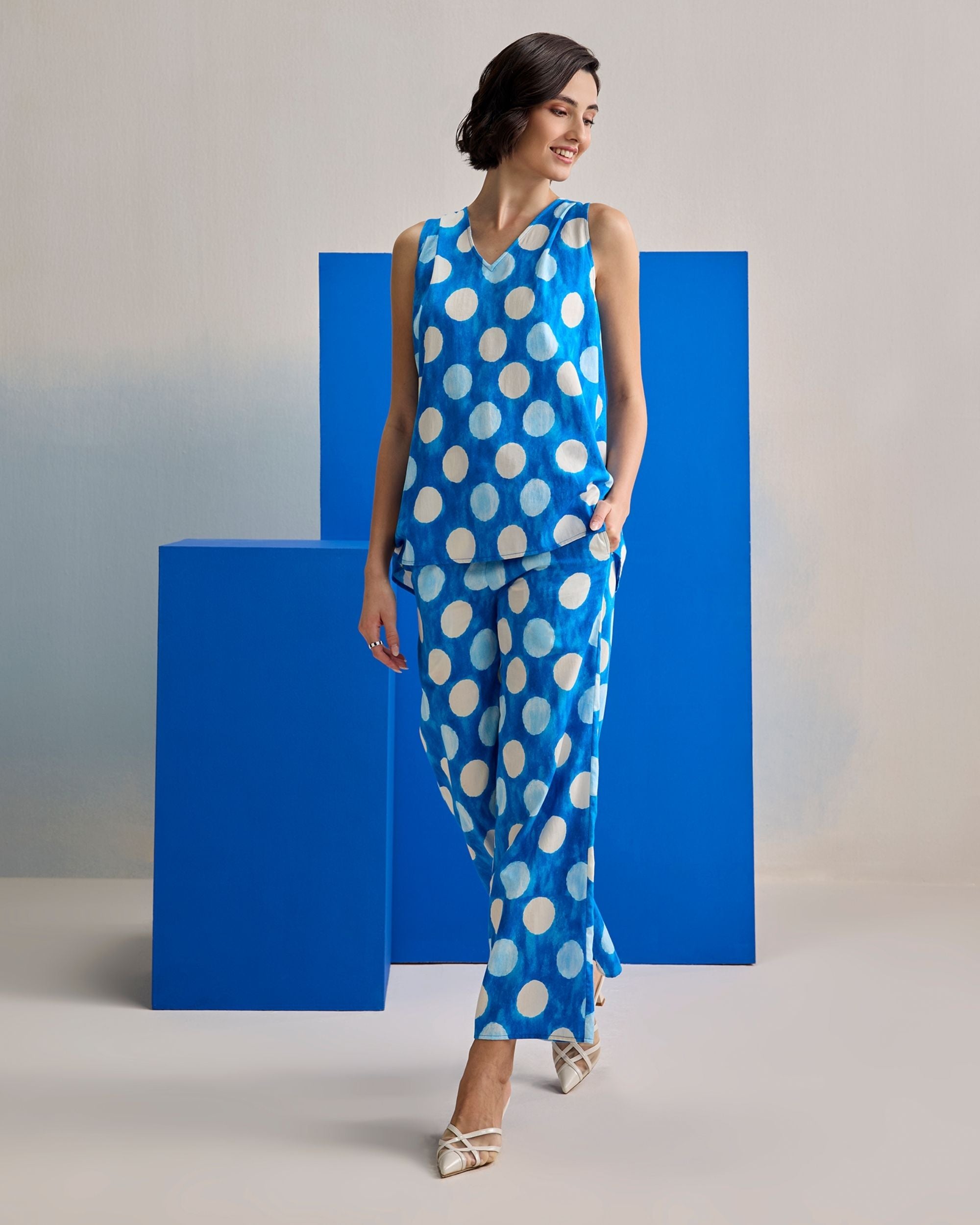 Cloud Polka Co-ord Set