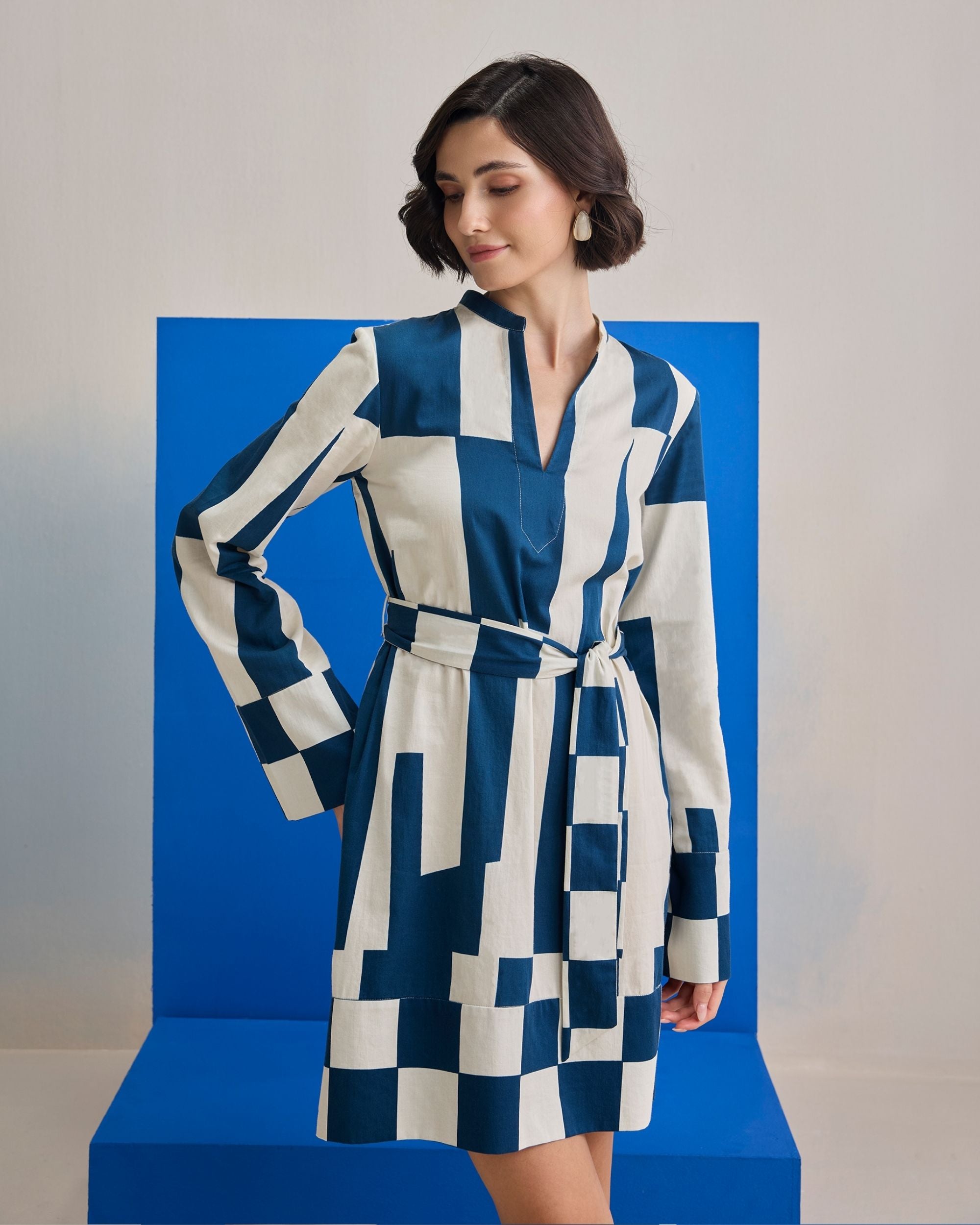Riviera Navy Short Dress