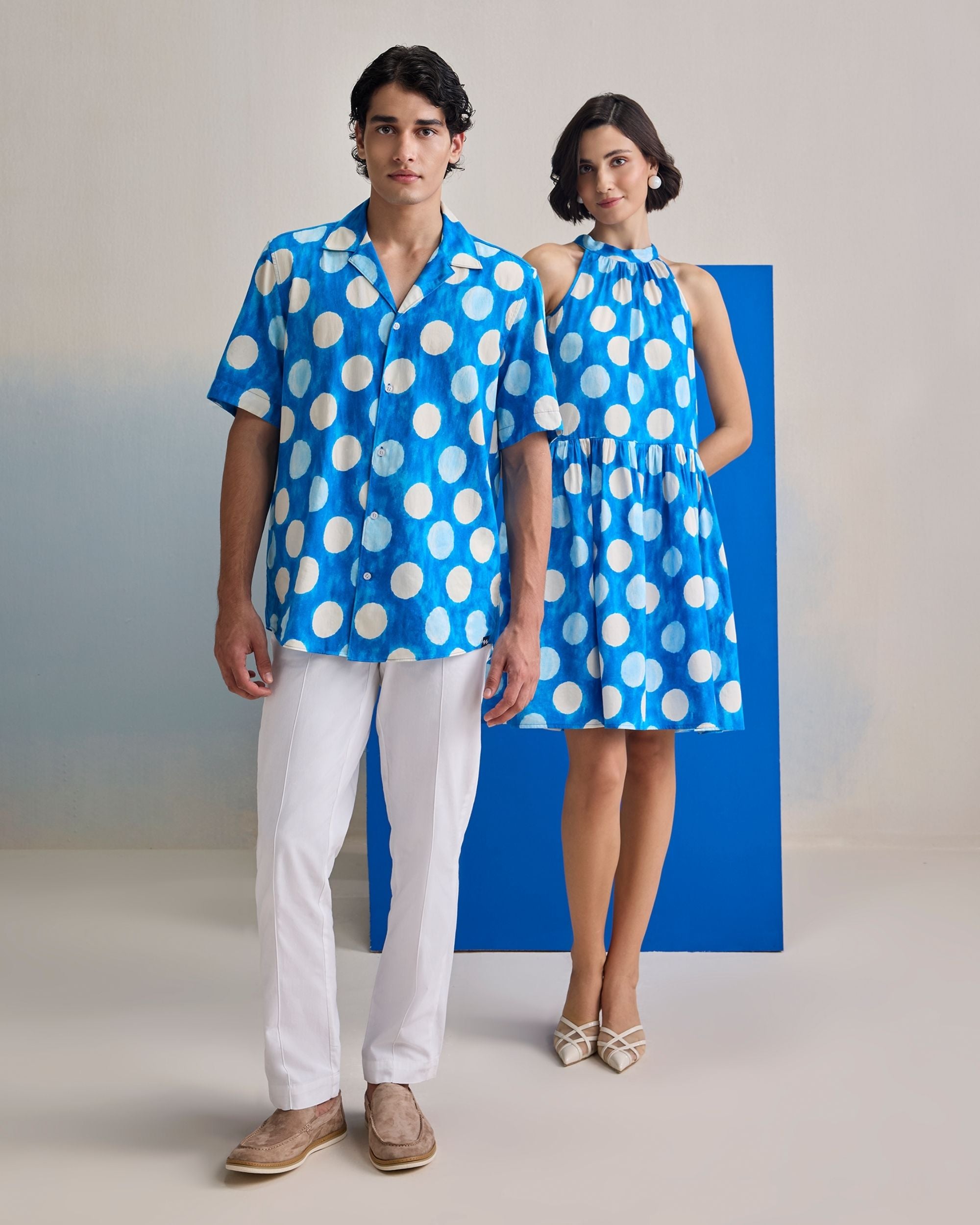 Cloud Polka His &amp; Hers Set