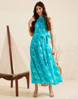 Aqua Maxi Dress