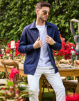 Navy Felt Jacket