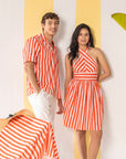 Red & White Striped His & Hers Set