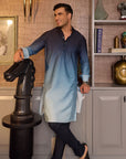 Blue Ombre Kurta Set