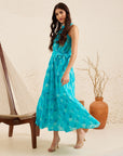 Aqua Maxi Dress