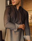 Black Ombre Kurta Set