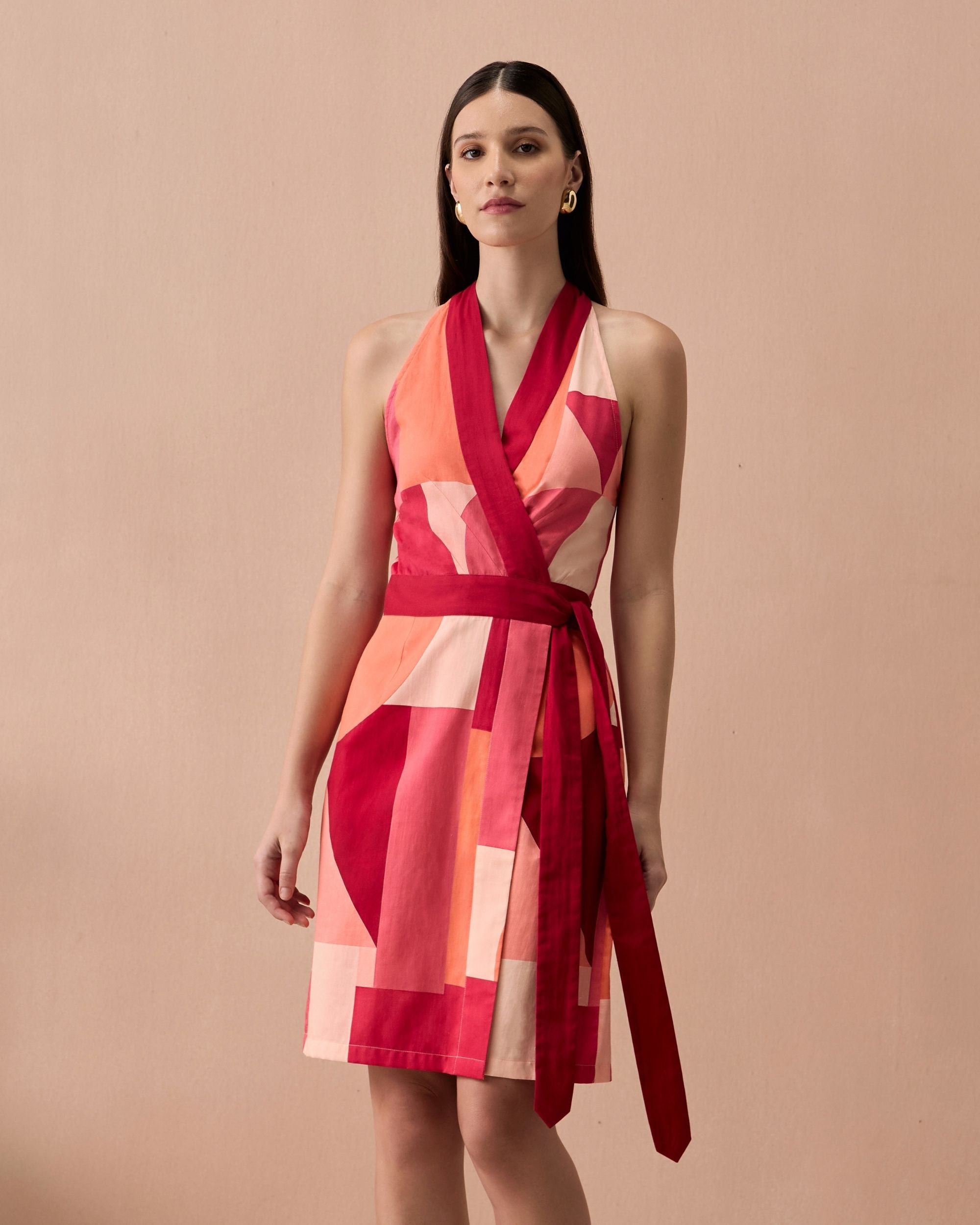 Blush Bordeaux Short Dress