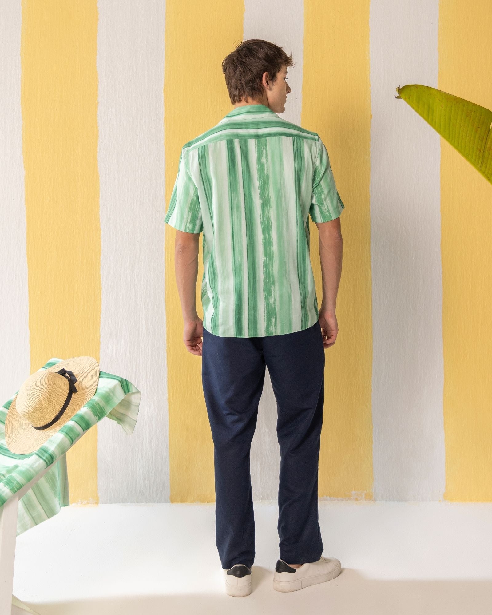 Green Striped His &amp; Hers Set
