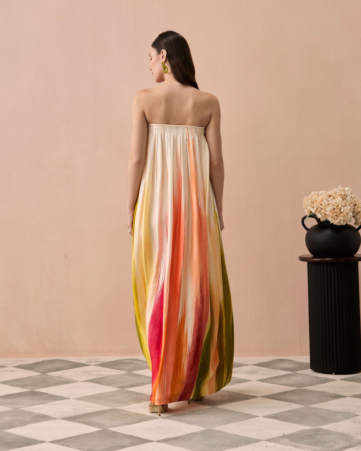 Sunset Coral Maxi Dress