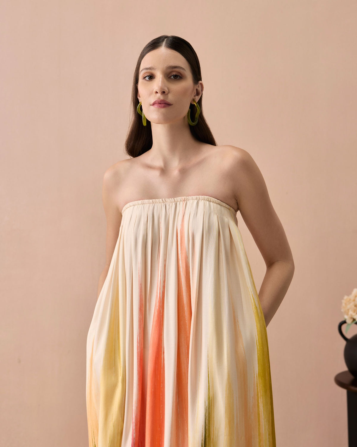 Sunset Coral Maxi Dress