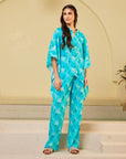 Aqua Kaftan Set