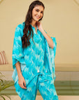 Aqua Kaftan Set