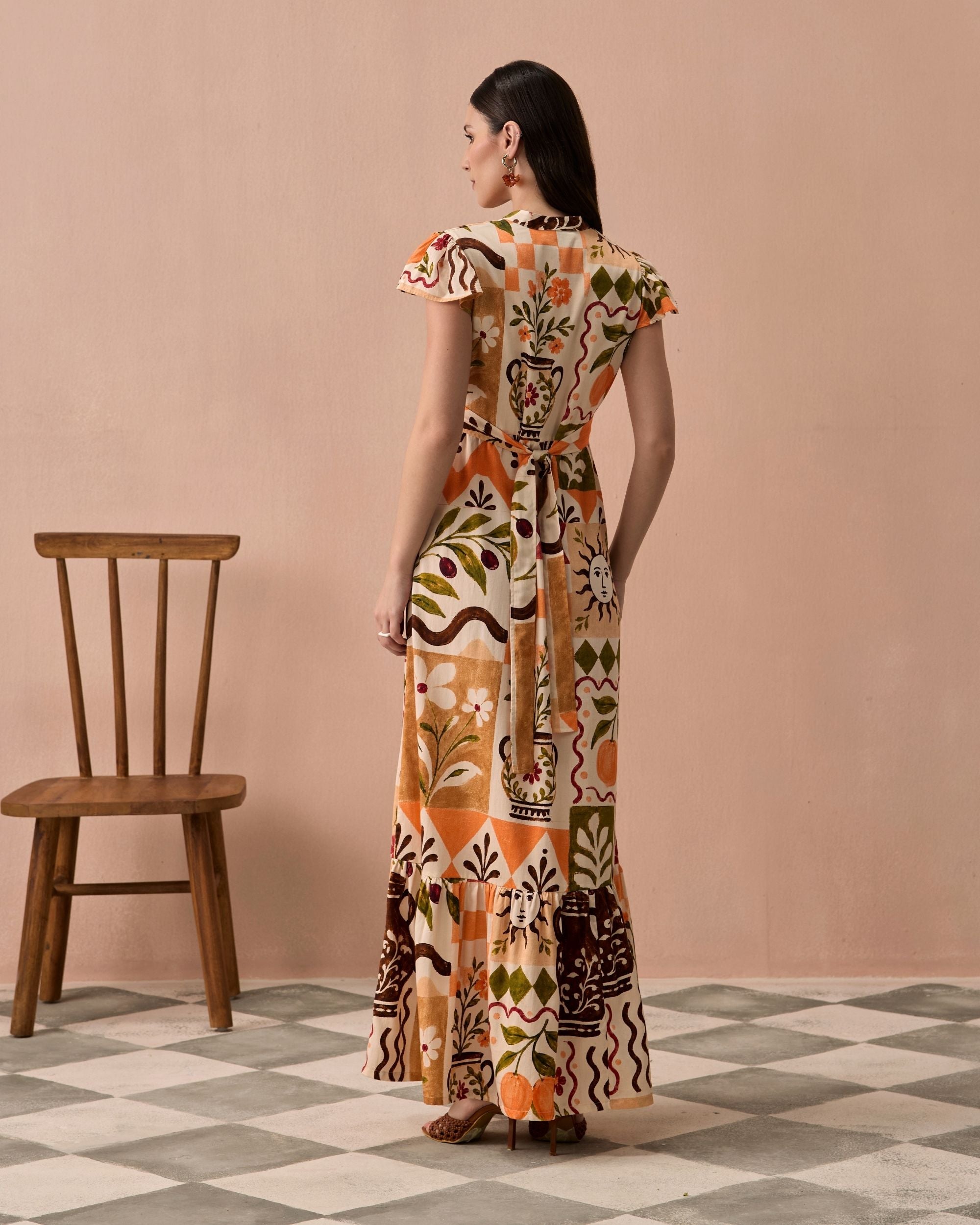 Terracotta Frida Maxi Dress