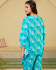 Aqua Kaftan Set