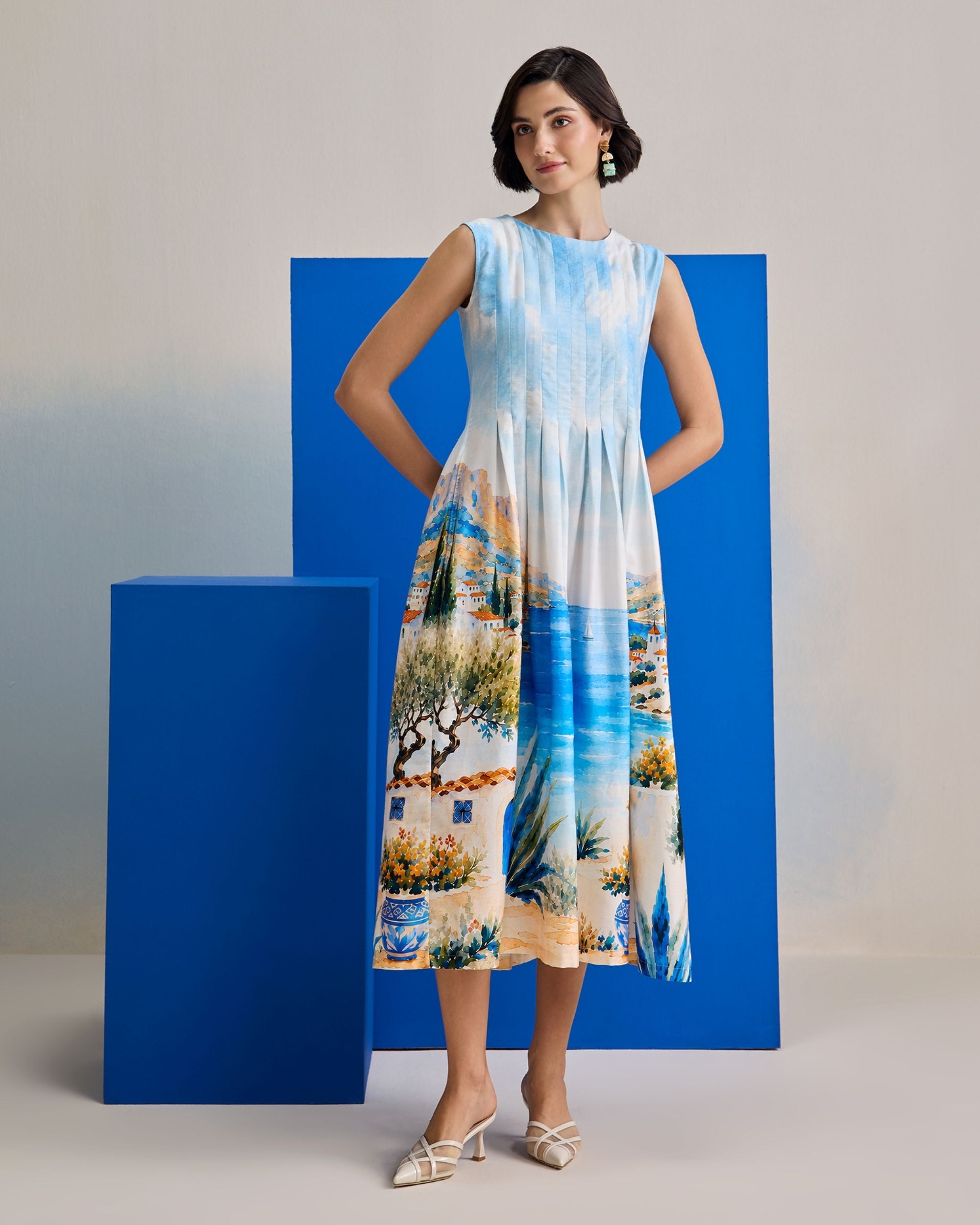 Mediterranean Midi Dress